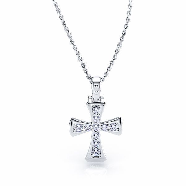 Luce Diamond Religious Cross Pendant