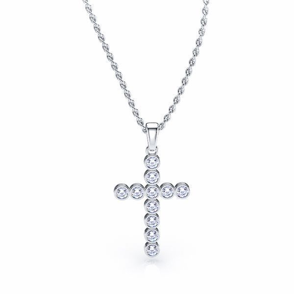Geltrude Diamond Cross Pendant