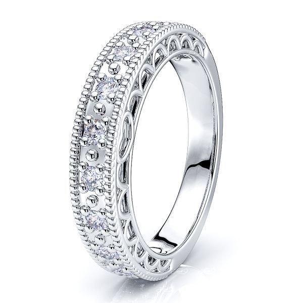Ivette Milgrain Women Anniversary Wedding Ring