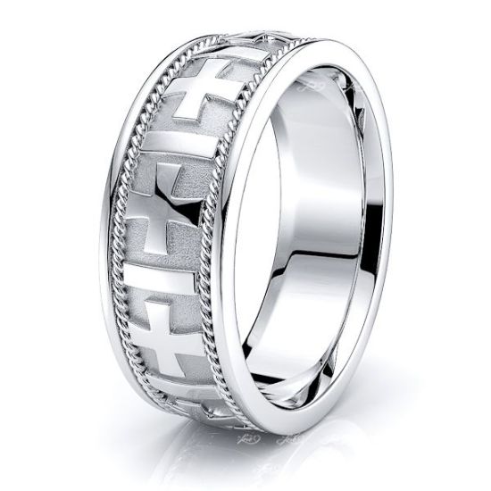 Jackson Christian Mens Hand Braided Wedding Ring