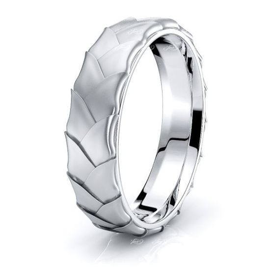Lucas Hand Woven Mens Wedding Band