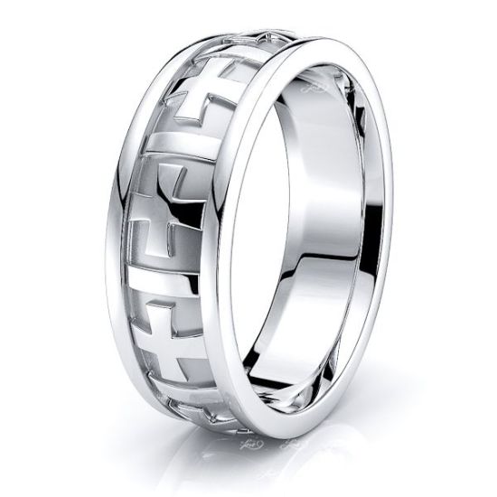 Michael Christian Hand Woven Mens Wedding Band