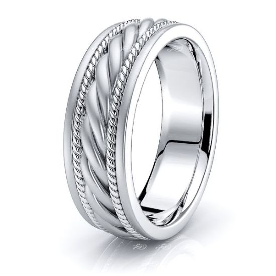 Alexander Mens Hand Braided Wedding Ring