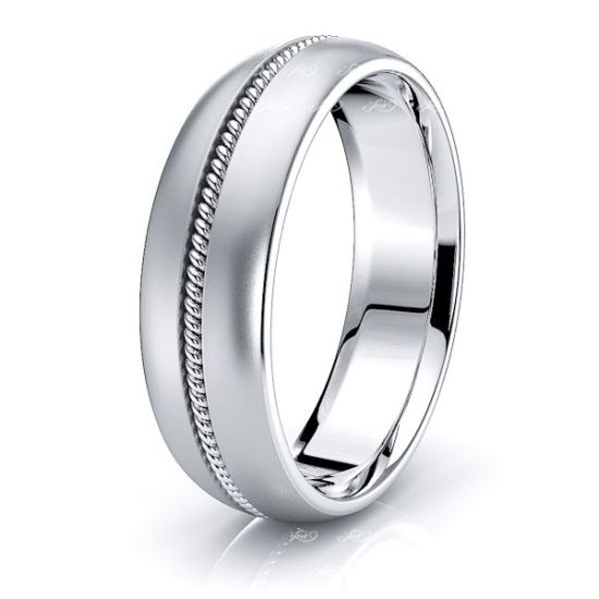 William Hand Woven Mens Wedding Band