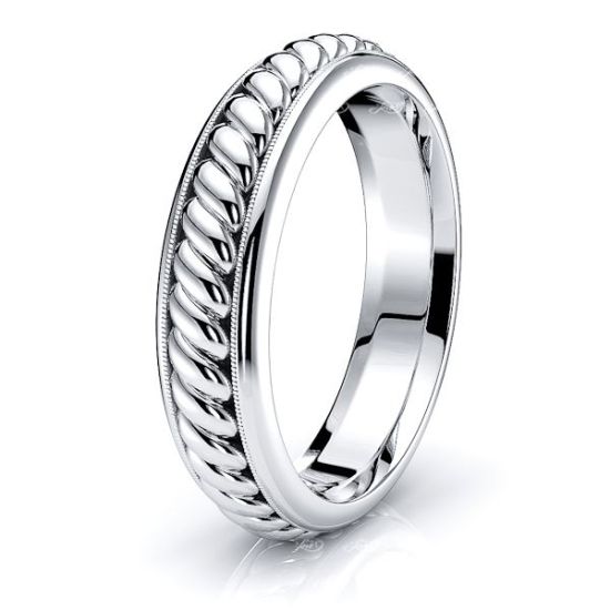 Sebastian Mens Hand Braided Wedding Band