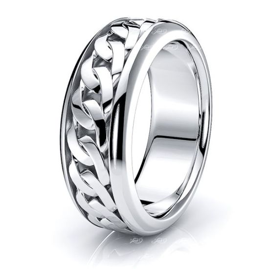 Hunter Mens Hand Braided Wedding Band