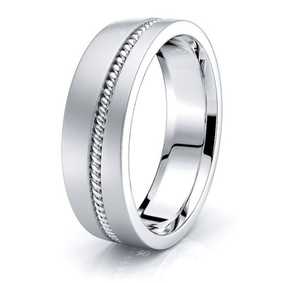 Alex Hand Woven Mens Wedding Band