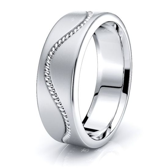 Jonathan Hand Woven Mens Wedding Band