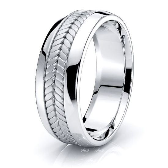 Jason Mens Hand Braided Wedding Band