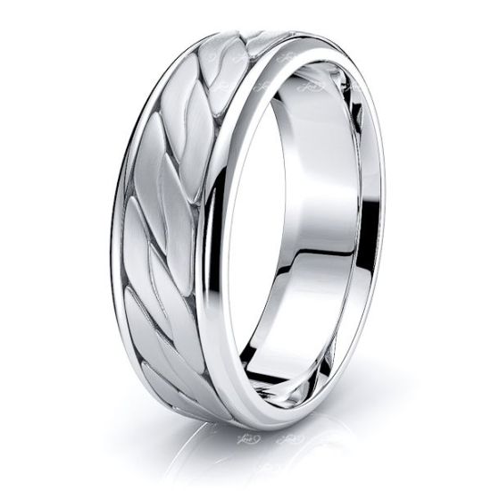 Camden Mens Hand Braided Wedding Band