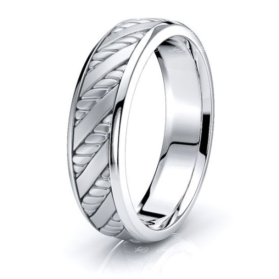 EzraMens Hand Braided Wedding Band