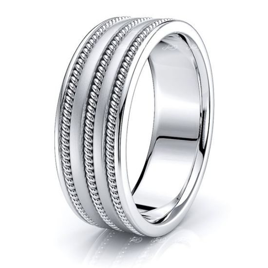 Soren Hand Woven Mens Wedding Ring