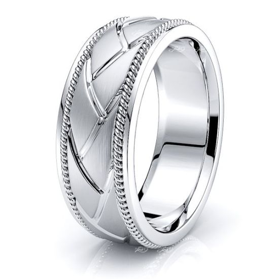 ArcherMens Hand Braided Wedding Ring