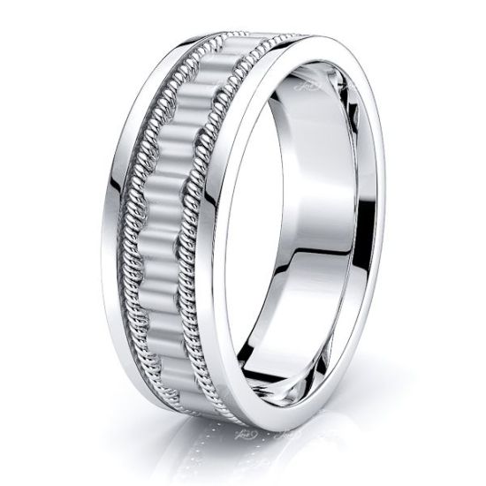 Jude Hand Woven Mens Wedding Band