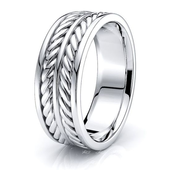 Theodore Mens Hand Braided Wedding Ring