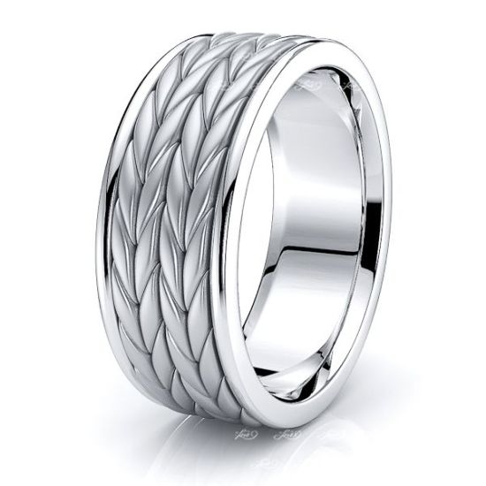 Sawyer Mens Hand Braided Wedding Ring
