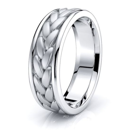 Dashiell Hand Woven Mens Wedding Band