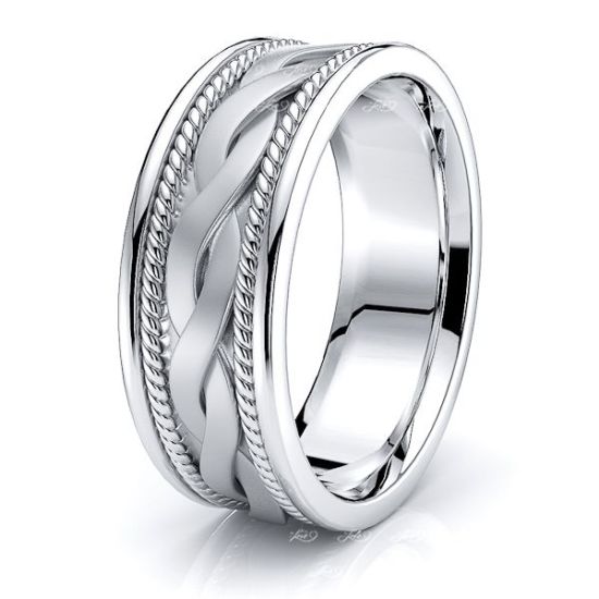 Rowan Mens Hand Braided Wedding Band