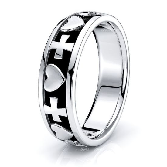 Flynn Christian Handmade Mens Wedding Ring