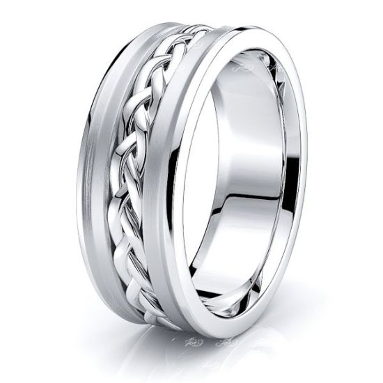 Cassius Hand Woven Mens Wedding Ring