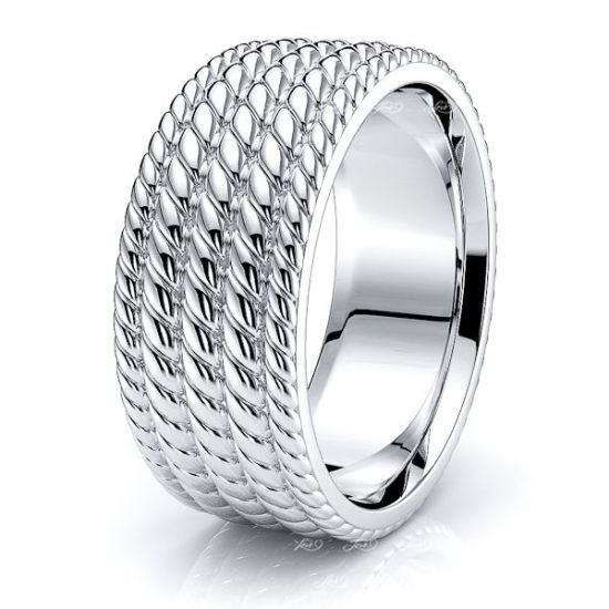 Edward Hand Woven Mens Wedding Ring