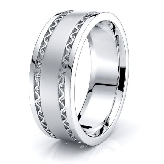 Maverick Mens Hand Braided Wedding Band