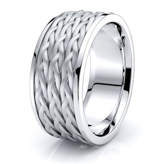 Maddox Mens Hand Braided Wedding Ring
