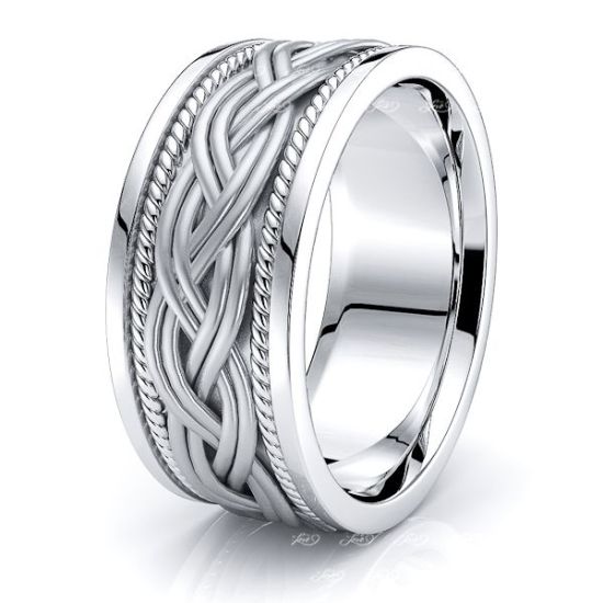 Hendrix Hand Woven Mens Wedding Band