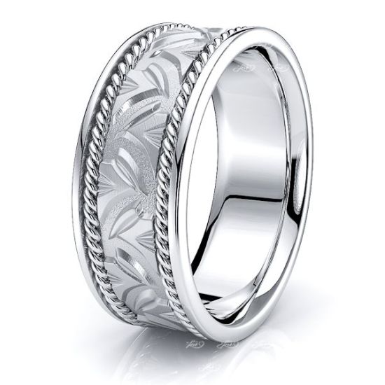 Chandler Mens Hand Braided Wedding Ring