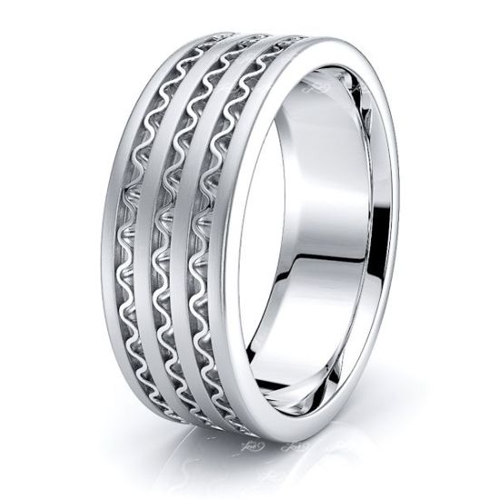 Abel Hand Woven Mens Wedding Band