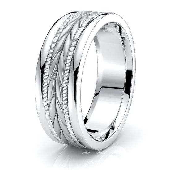 Reed Mens Hand Braided Wedding Ring