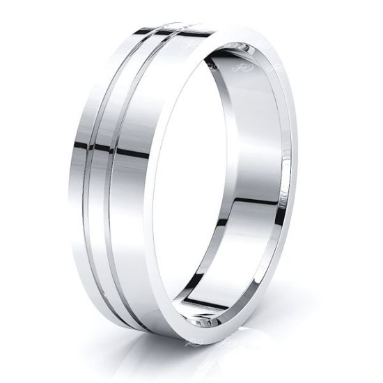 Kian Solid 7mm Mens Wedding Band