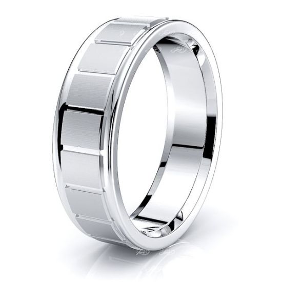 Elowen Solid 6mm Mens Wedding Band