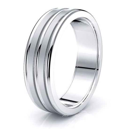 Jezebel Solid 7mm Mens Wedding Band
