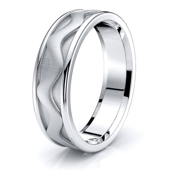 Agatha Solid 6mm Mens Wedding Ring