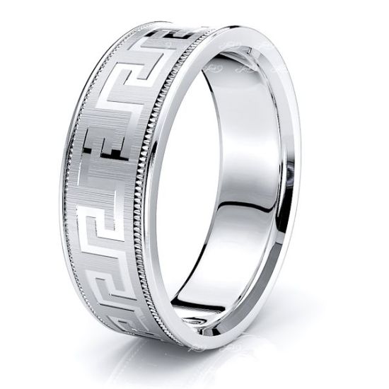 Natalia Solid 7mm Mens Wedding Band