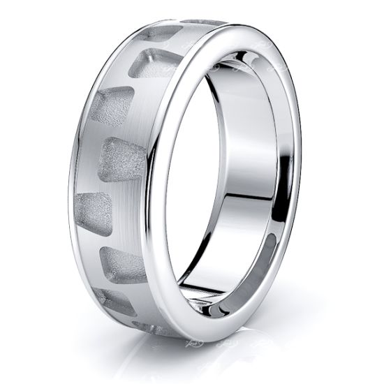 Mira Solid 7mm Mens Wedding Band