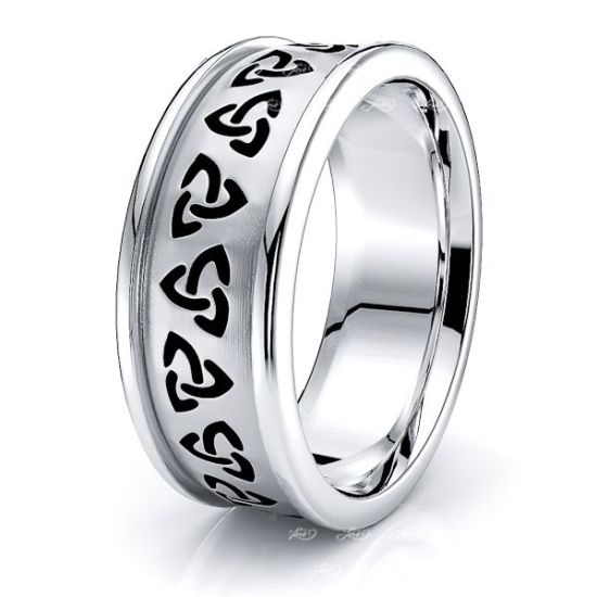 Brianna Trinity Knot Mens Celtic Wedding Band