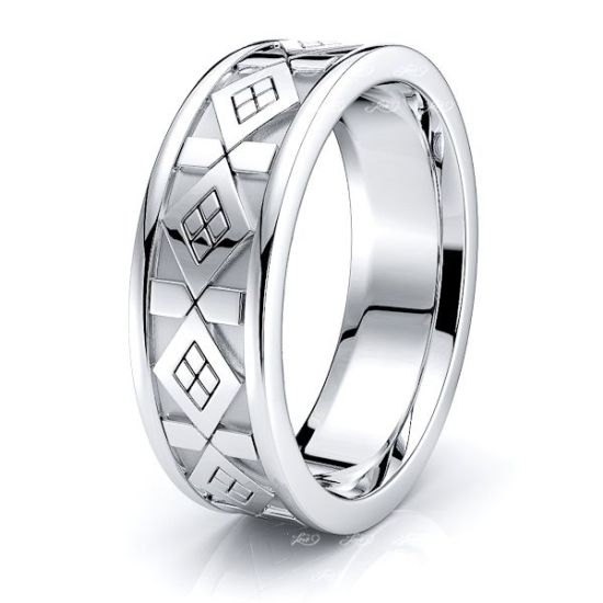 Daren Celtic Knot Mens Wedding Ring