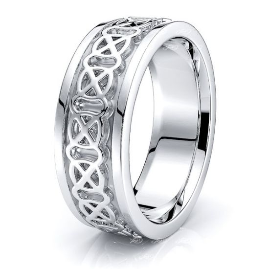 Lore Celtic Knot Mens Wedding Ring