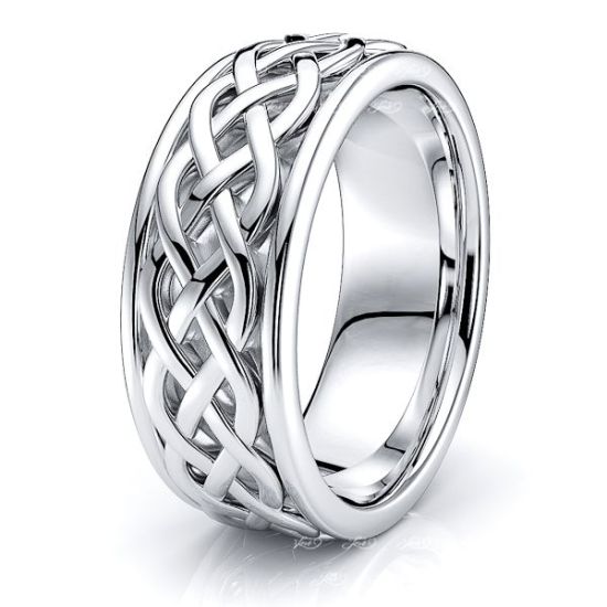 Alroy Celtic Knot Mens Wedding Ring