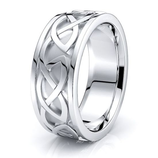 Vail Celtic Knot Mens Wedding Band