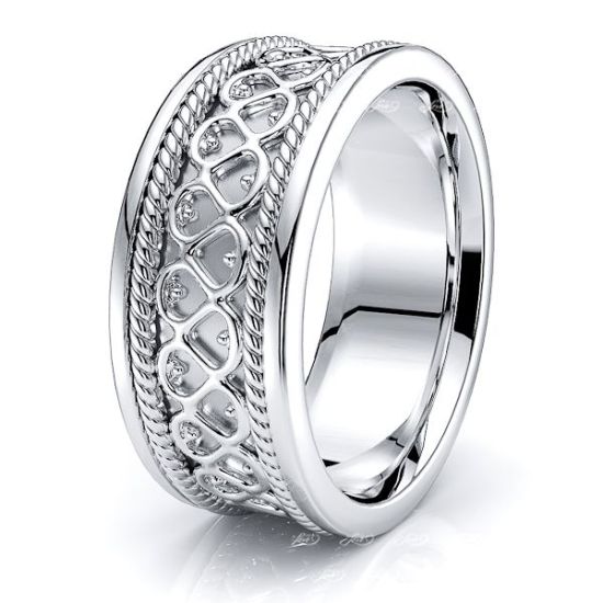 Adaryn Celtic Knot Mens Wedding Ring