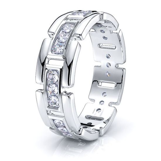Caroline Mens Diamond Wedding Band