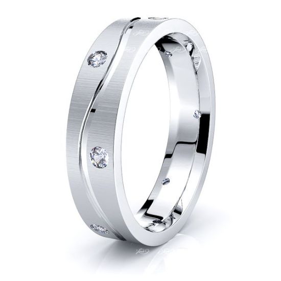 Aurelia Mens Diamond Wedding Band