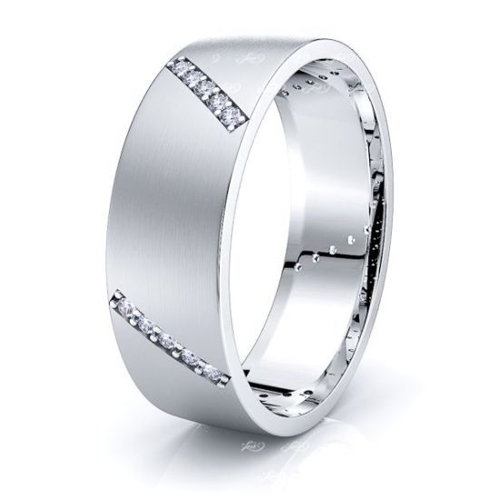 Abigail Mens Diamond Wedding Band