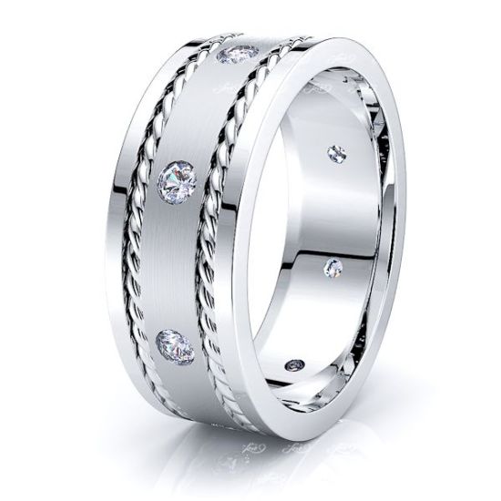 Phoebe Mens Diamond Wedding Ring