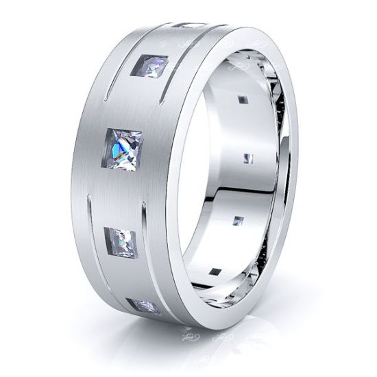 Anastasia Mens Diamond Wedding Band