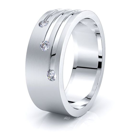 Mary Mens Diamond Wedding Band
