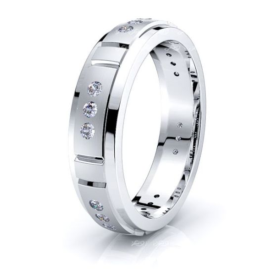 Vera Mens Diamond Wedding Band